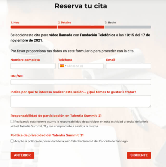 Registro en talentia summit 2021 1