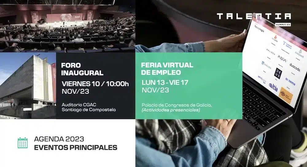 Agenda eventos principales Talentia Summit 2023